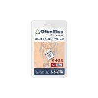 Флешка USB 64 Гб OltraMax Drive 50 Mini, USB2.0, белый