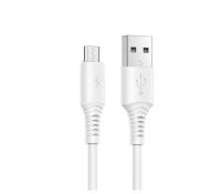 Кабель USB to Micro Borofone BX48, 1.0м, 2.4A, белый