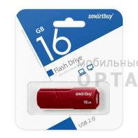 Флешка USB 16 Гб Smartbuy  Clue  бордовый Флешка USB 16 Гб Smartbuy  Clue  бордовый
