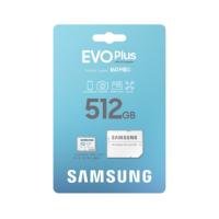 Карта памяти microSDXC 512Gb Samsung, EVO PLUS, Class10 A2 UHS-I U3 V30, R/W 160/90 MB/s, с адаптером
