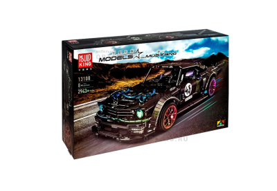 Конструктор детский MOULD KING 13108, спортивная машина, 2943 детали, черный